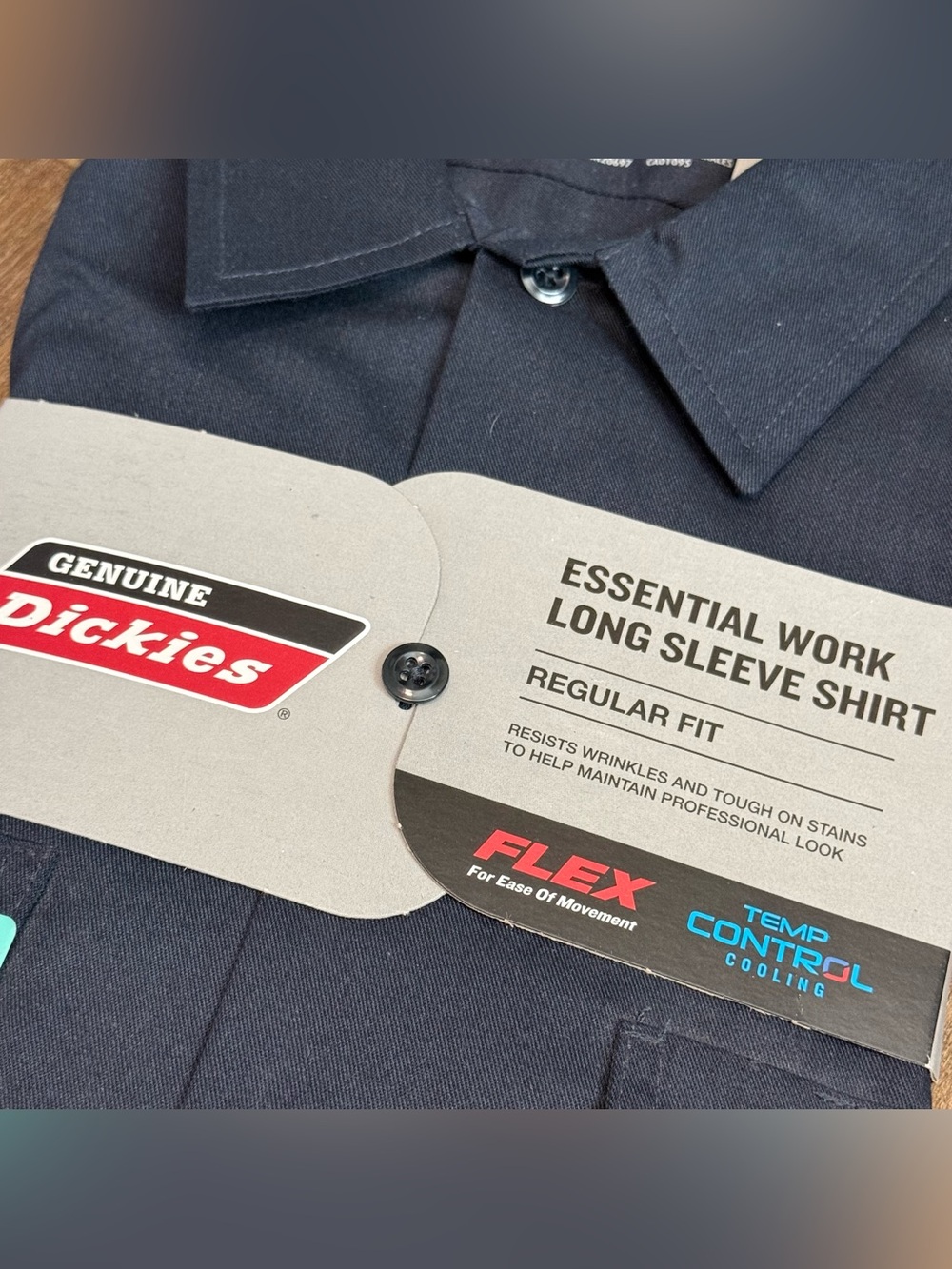 Dickies Essential Work Long Sleeve Shirt - Flex - Picture 2 of 4